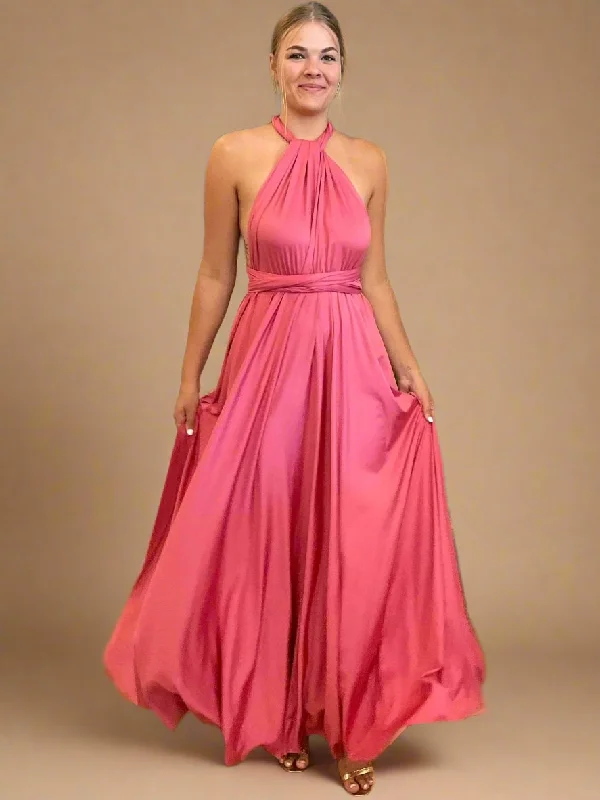 Rouge Pink Convertible Infinity bridesmaid dress Express NZ wide