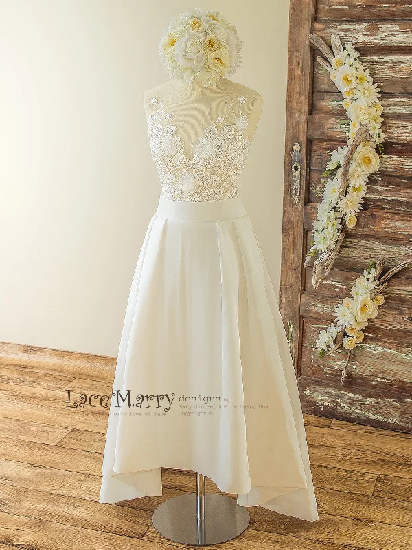 Wedding Dress in Two Pieces Set