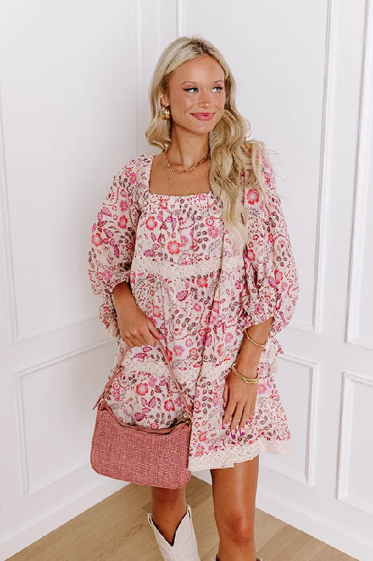 Bohemian Bliss Floral Mini Dress