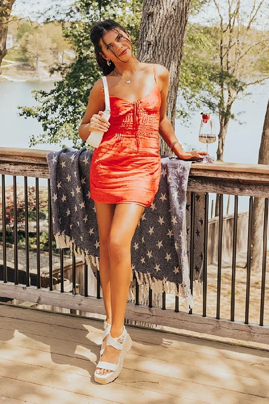 Feeling Chic Mini Dress in Red