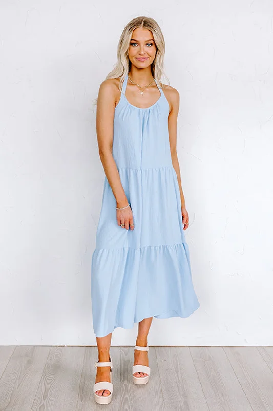 Pulling It Together Midi In Sky Blue