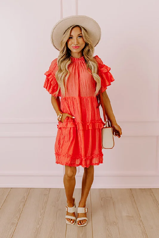 Sunny Stroll Ruffle Mini Dress