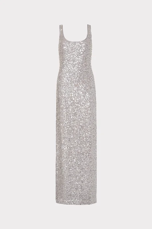 Ishani Sequins Slip Dress