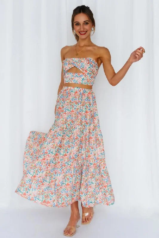 So Particular Maxi Skirt Floral