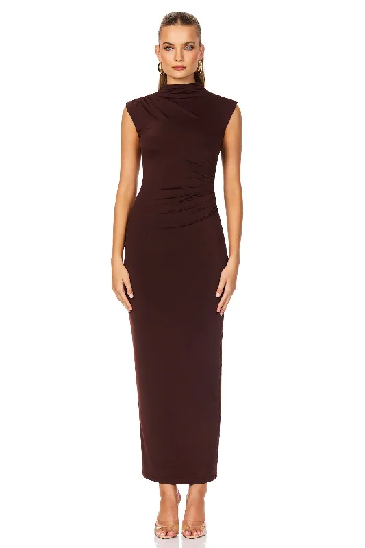 Olivia High Neck Midi